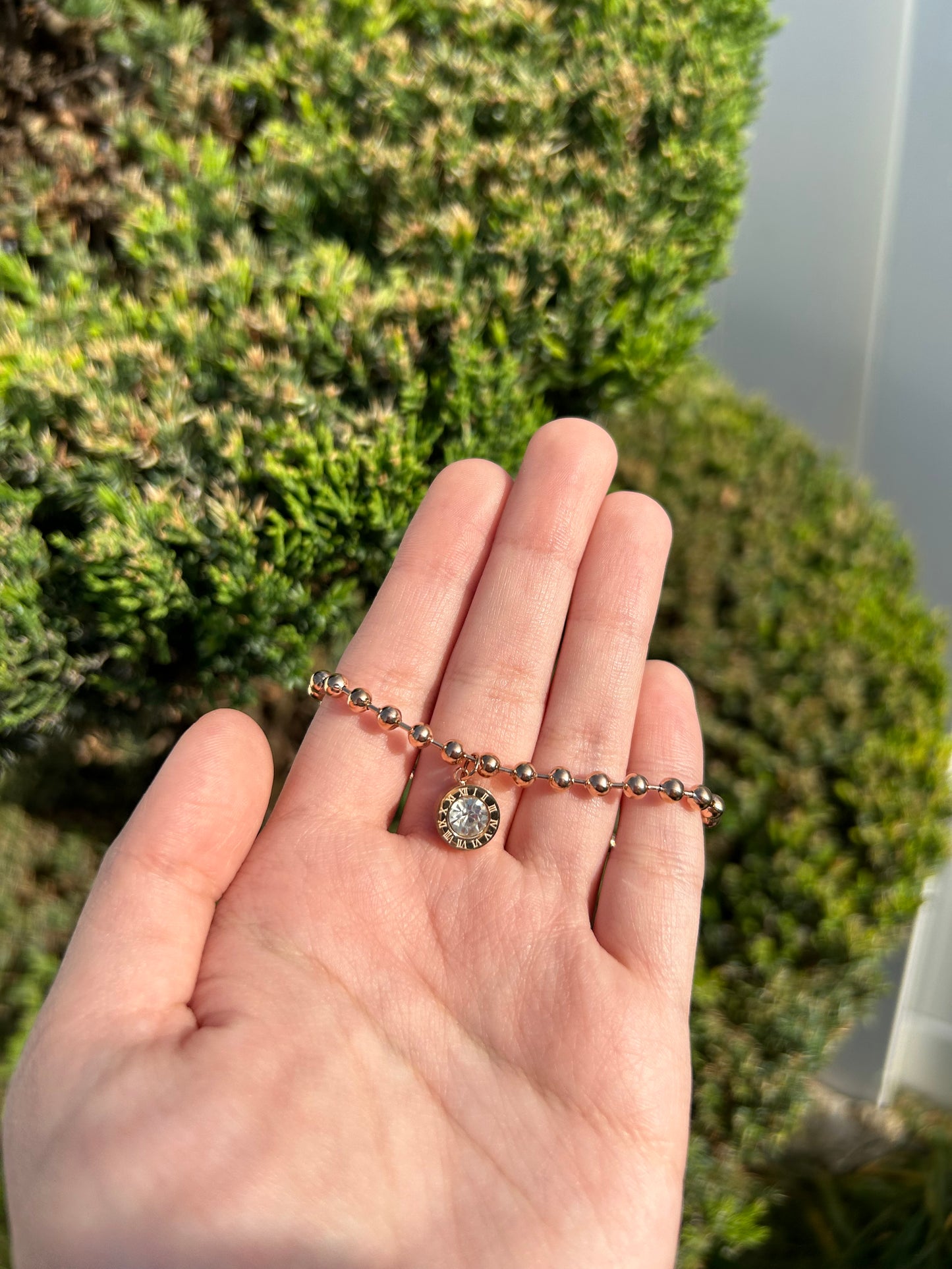 Rose Gold Gem Bracelet