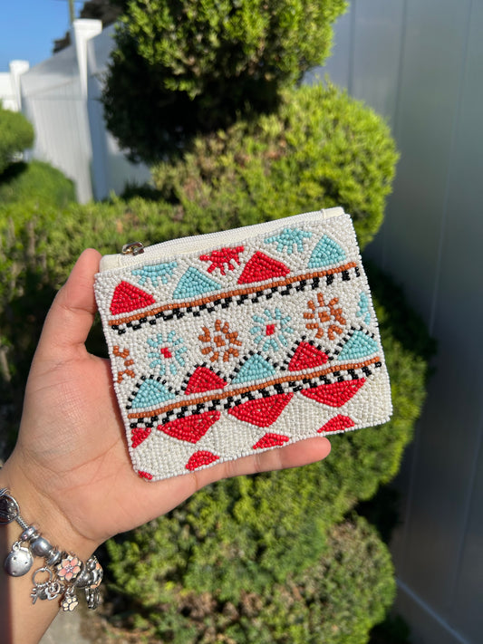 Multi Colored Coin Pouch