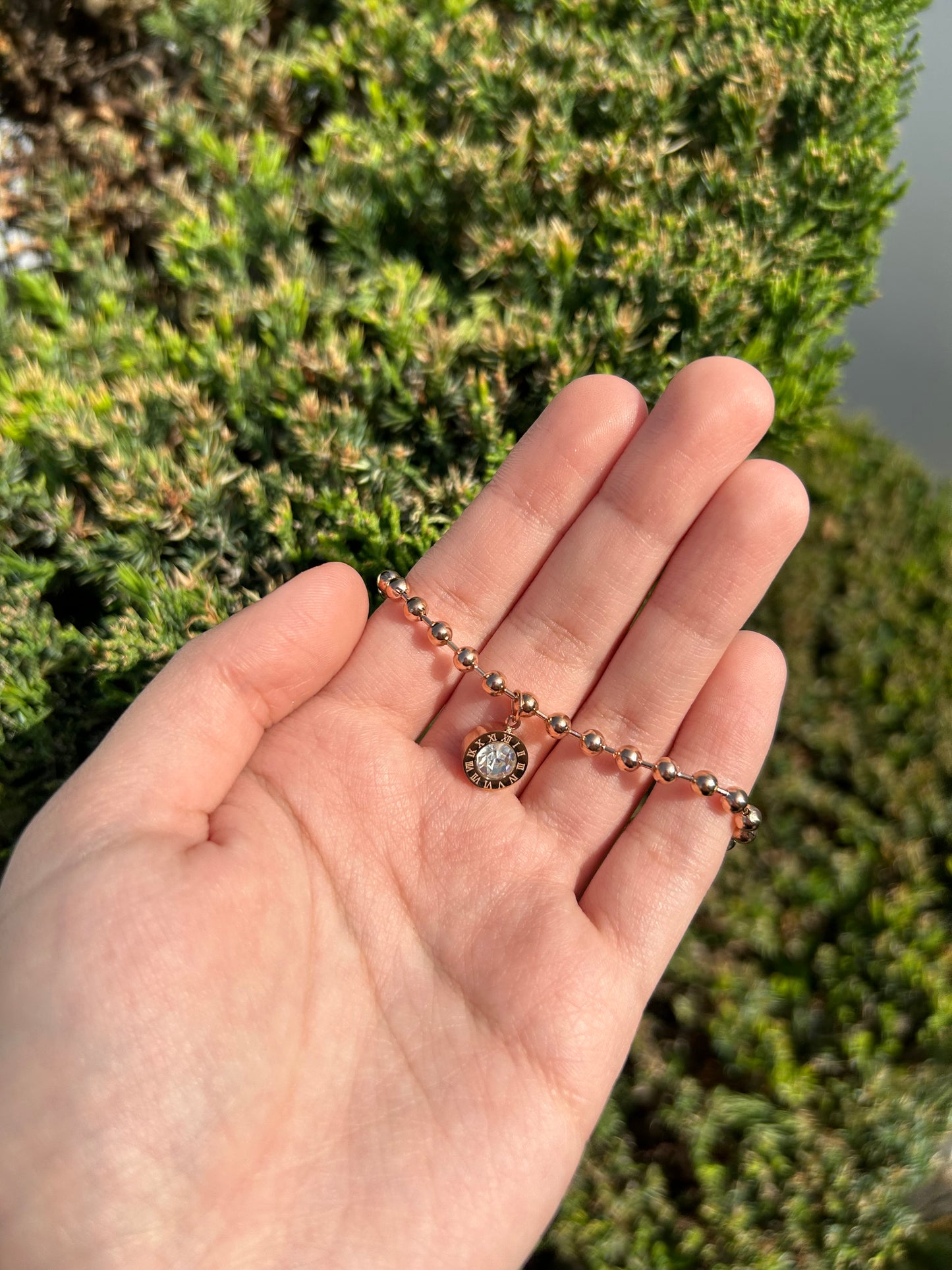 Rose Gold Gem Bracelet