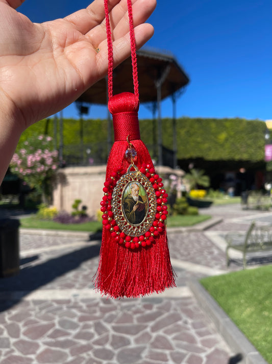 Red San Benito Tassel Home Blessing