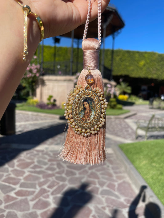 Rose Gold Tassel Virgencita Home Blessing