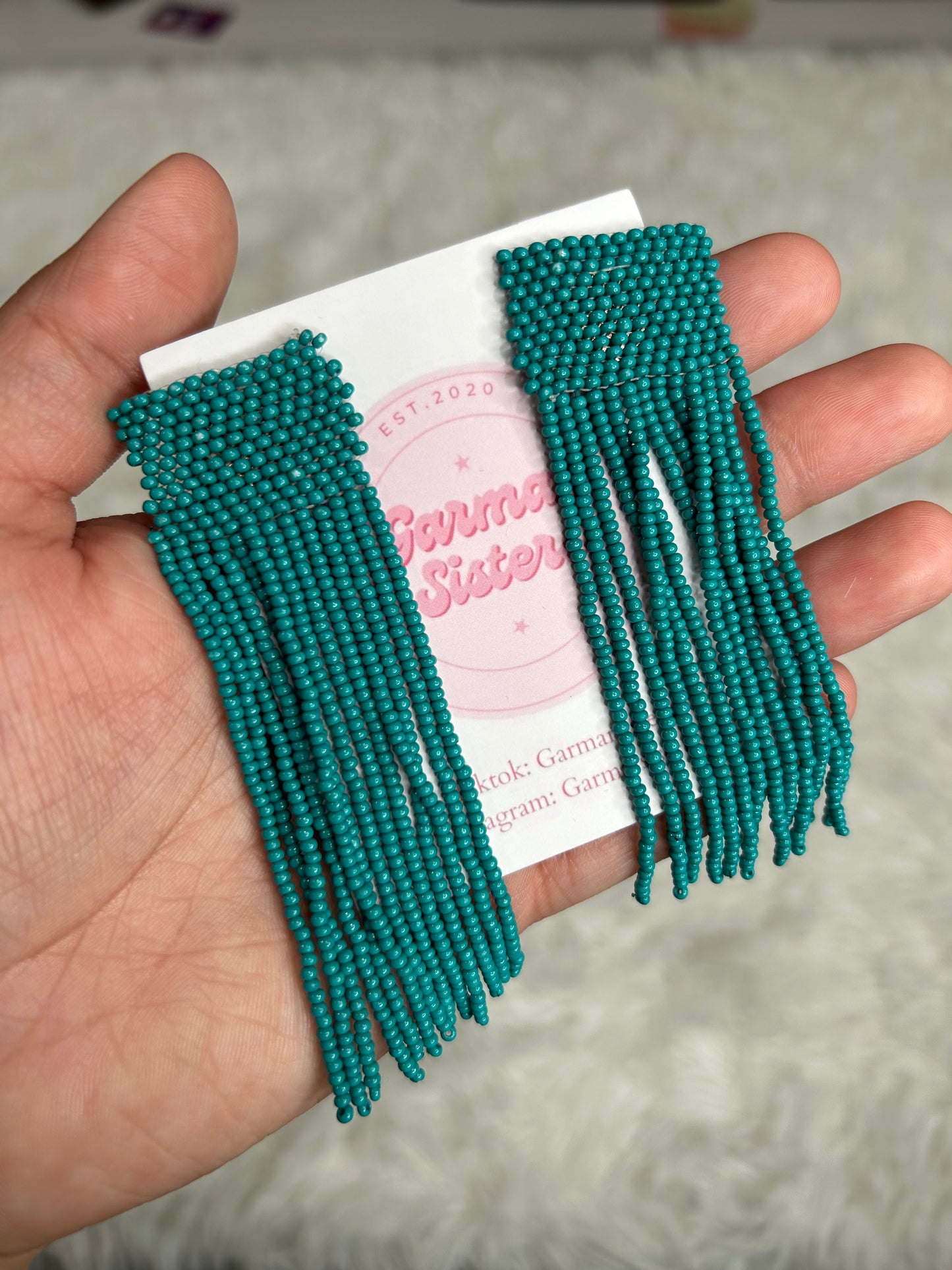 Turquoise Tassel Earrings