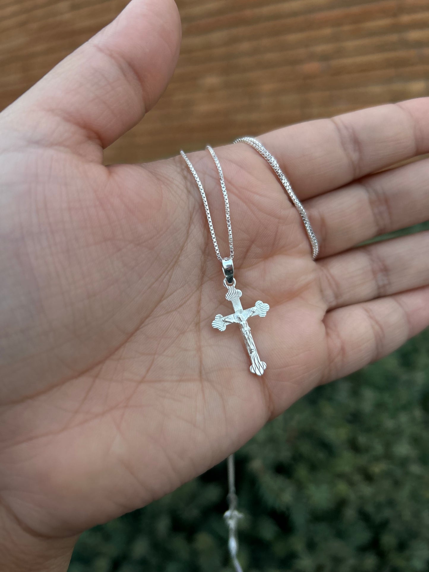 925 Silver Crucifix Cross Necklace