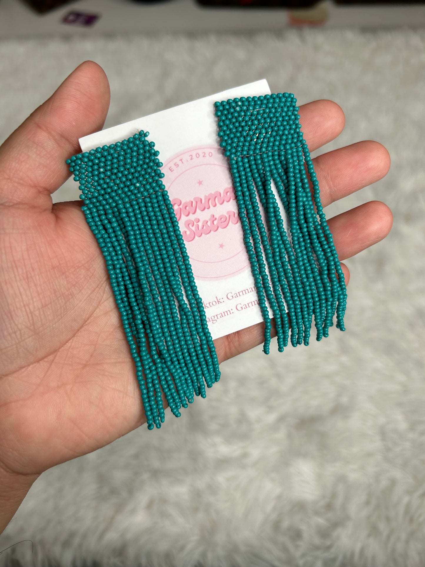 Turquoise Tassel Earrings