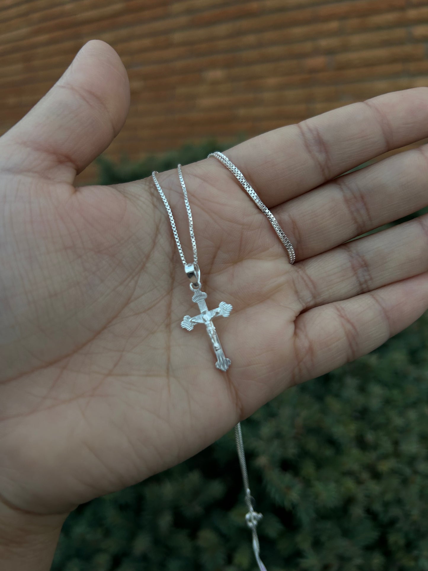 925 Silver Crucifix Cross Necklace