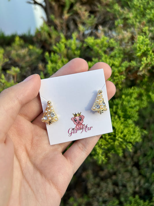 Mini Christmas Tree Studs