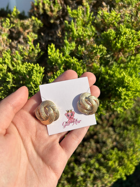 Gold Knot Studs