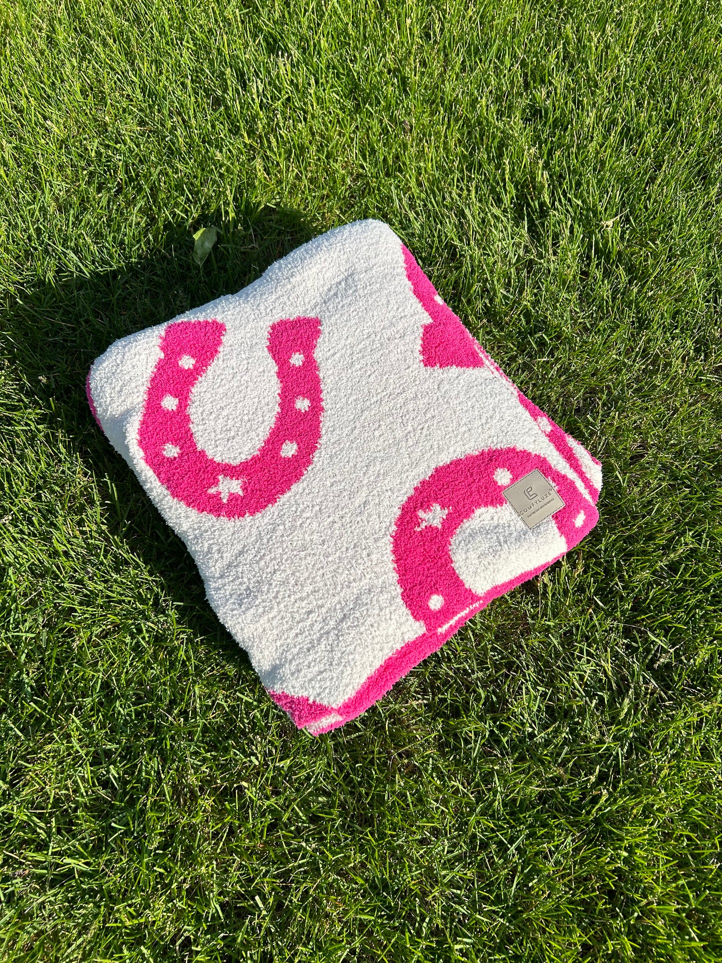 Double Sided Horseshoe Blanket