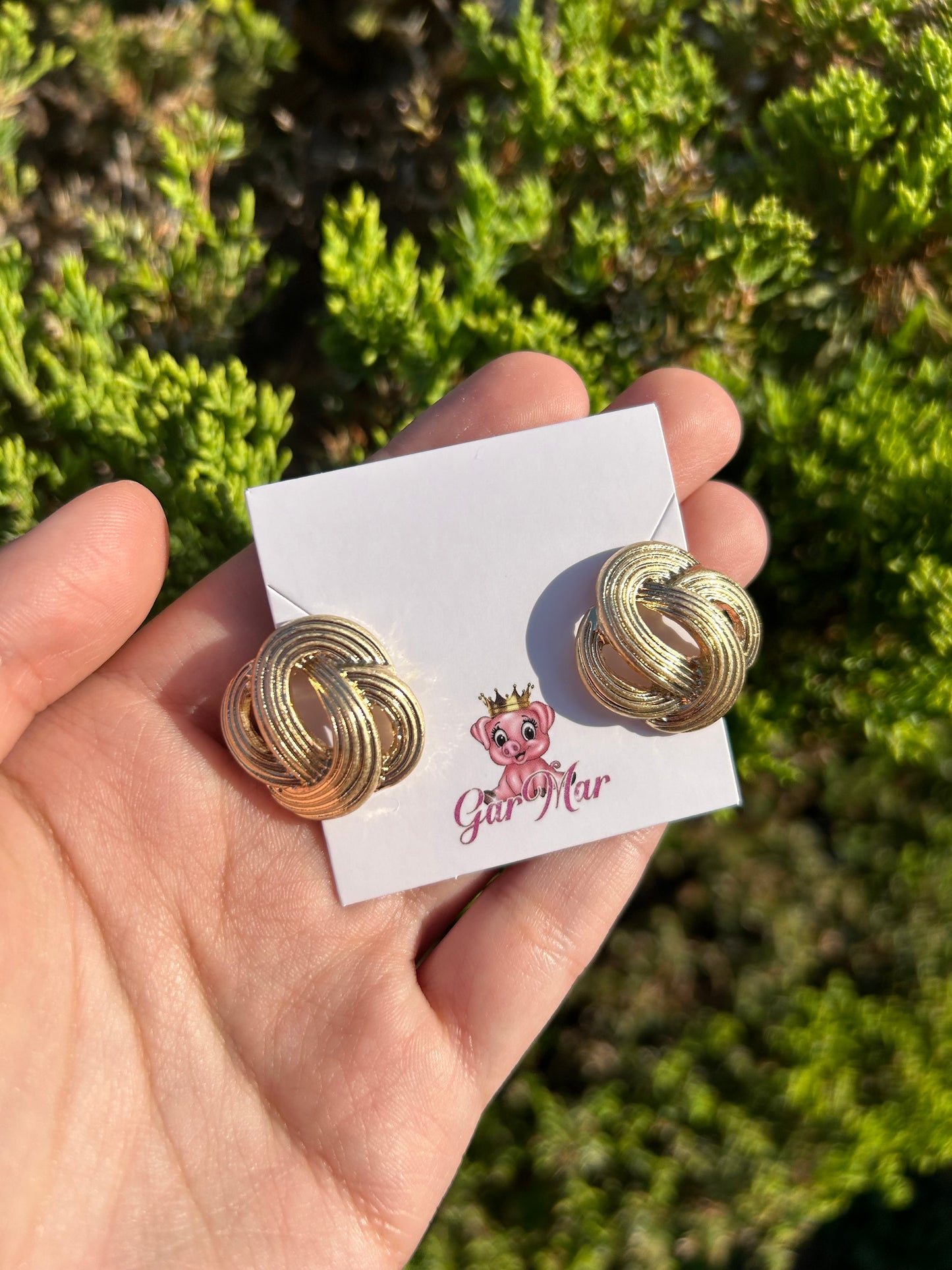 Gold Knot Studs