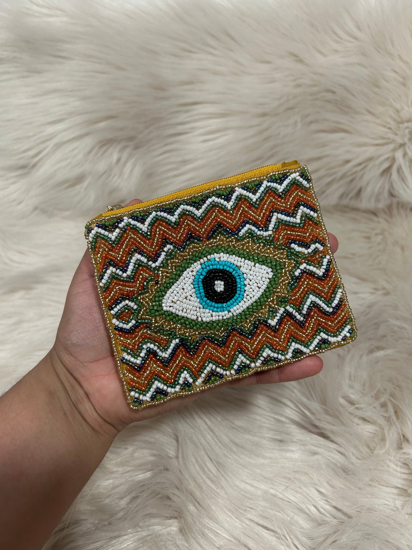 Multi Colored Eye Coin Pouch