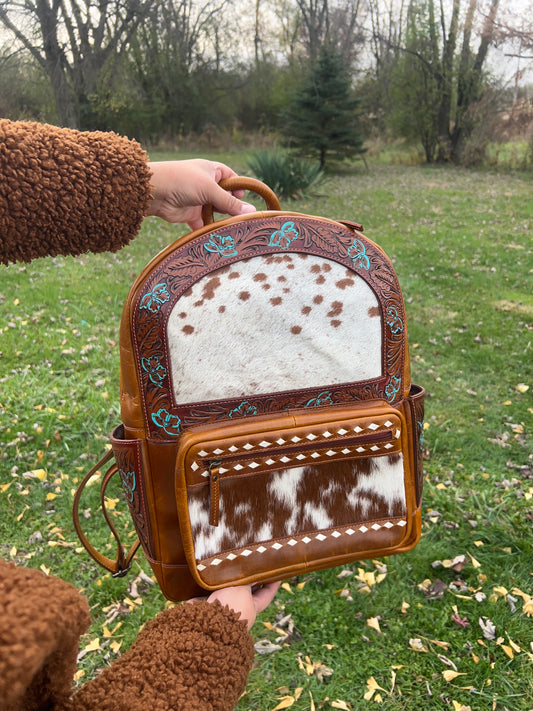 Cowhide Backpack