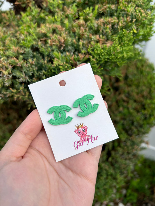 Green Cici Earrings