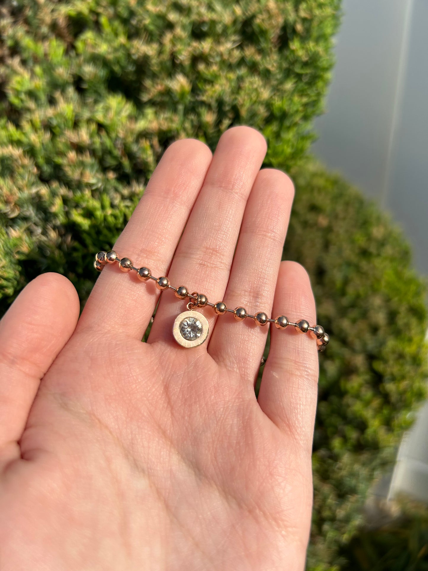 Rose Gold Gem Bracelet